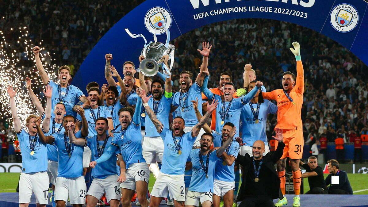 Cover Image for Man City smash record for prize money bonuses after winning the treble